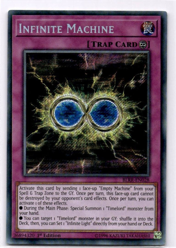 Yugioh Infinite Machine BLRR-EN028 Secret Rare 1st Edition LP