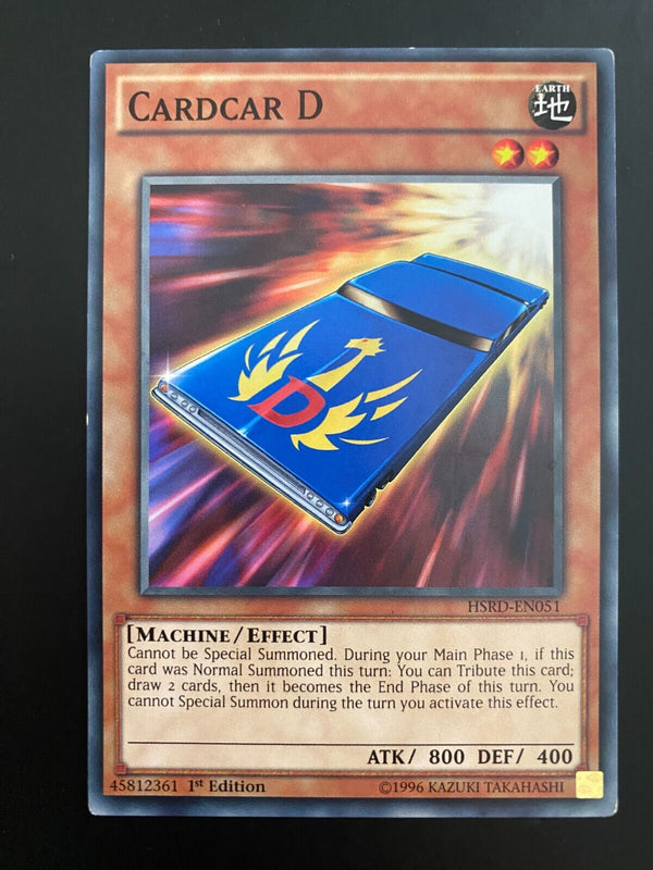 Yugioh Cardcar D HSRD-EN051 Common 1st Edition MP/LP