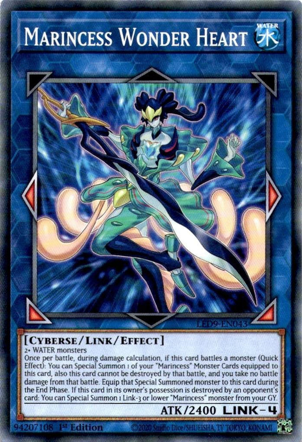 Yugioh Marincess Wonder Heart LED9-EN043 Common 1st Edition NM