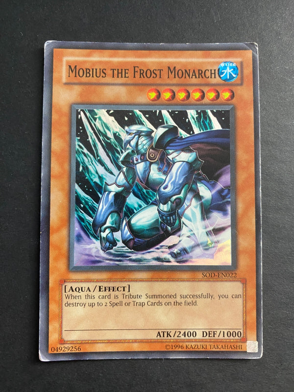 Yugioh Mobius the Frost Monarch SOD-EN022 Super Rare Unlimited Edition HP