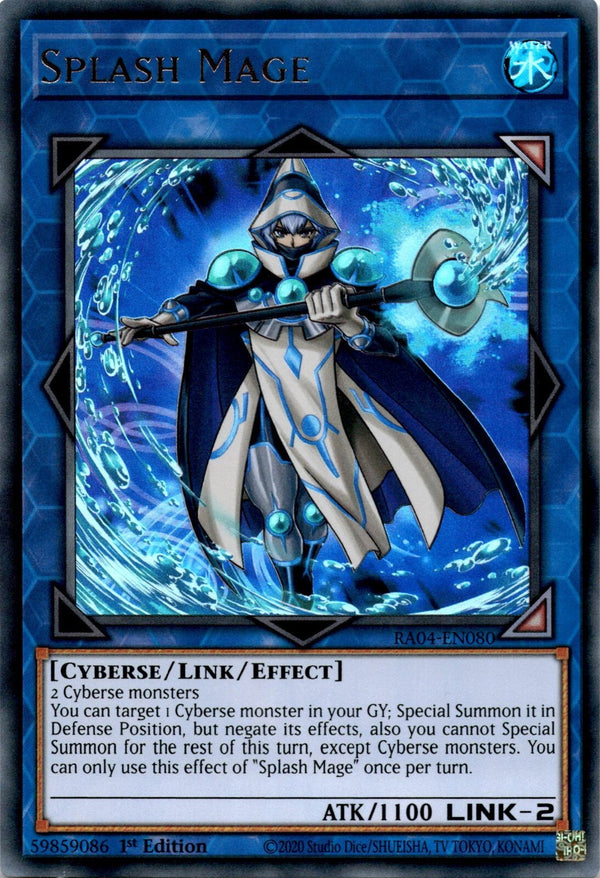 Yugioh Splash Mage RA04-EN080 Ultra Rare 1st Edition NM