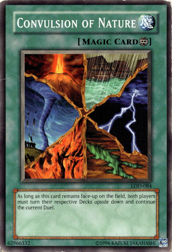 Yugioh Convulsion of Nature LOD-084 Common Unlimited Edition DMG/HP