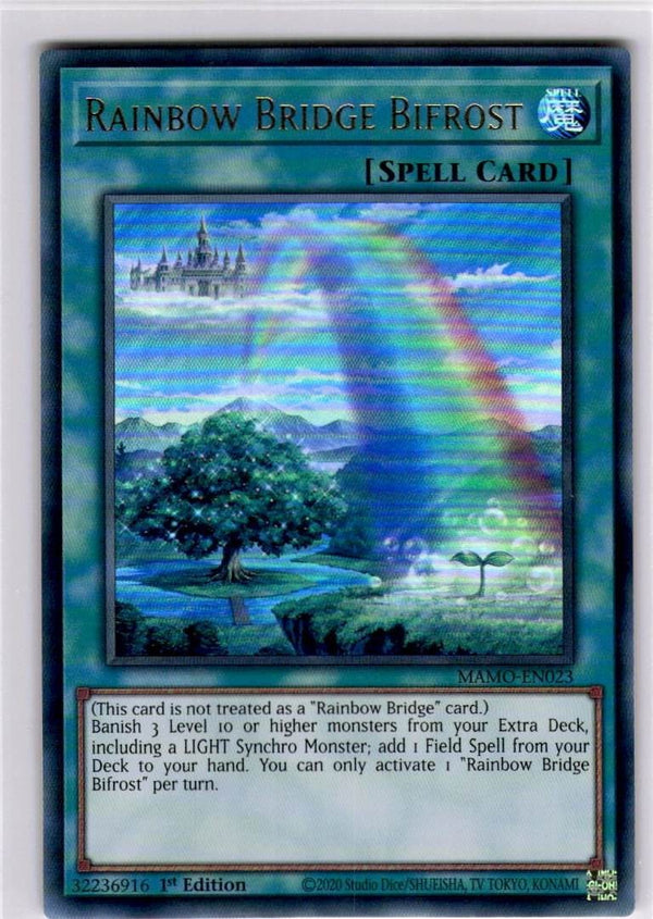 Yugioh Rainbow Bridge Bifrost MAMO-EN023 Ultra Rare 1st Edition NM