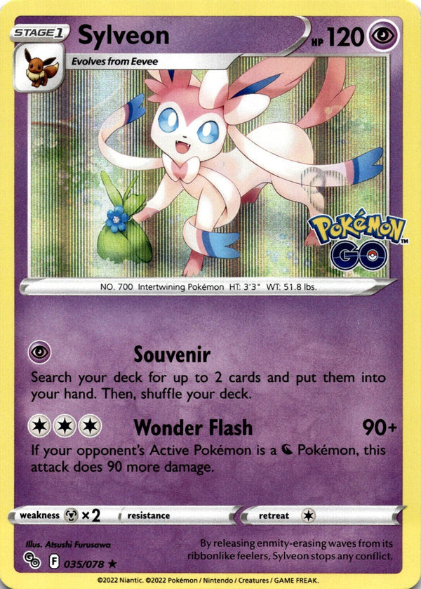 Pokemon Sylveon 035/078 Pokemon Go Holo LP