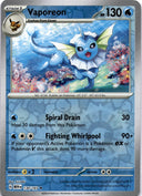 Pokemon Vaporeon 134/165 Pokemon 151 Reverse Holo NM