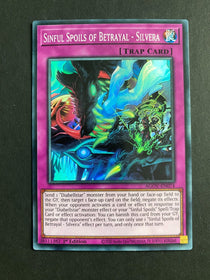 Yugioh Sinful Spoils of Betrayal - Silvera AGOV-EN074 Super Rare 1st Edition NM