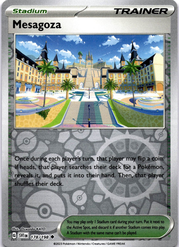 Pokemon Mesagoza 178/198 Scarlet Violet Base Reverse Holo NM