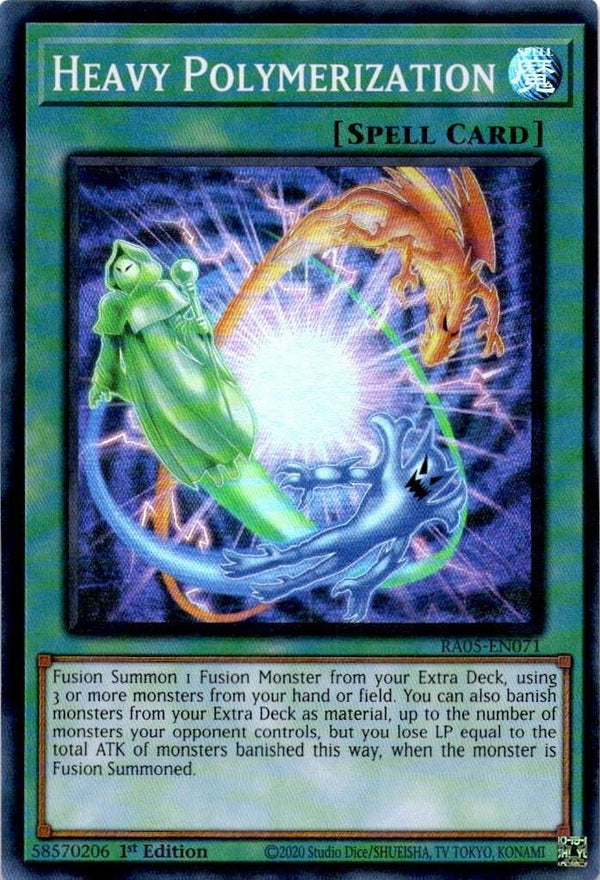 Yugioh Heavy Polymerization RA05-EN071 NA Print Super Rare 1st Edition NM
