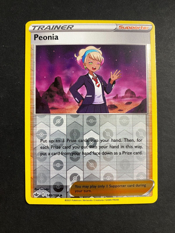 Pokemon Peonia 149/198 Chilling Reign Reverse Holo NM