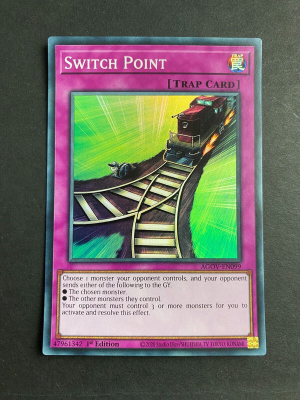Yugioh Switch Point AGOV-EN099 Super Rare 1st Edition NM