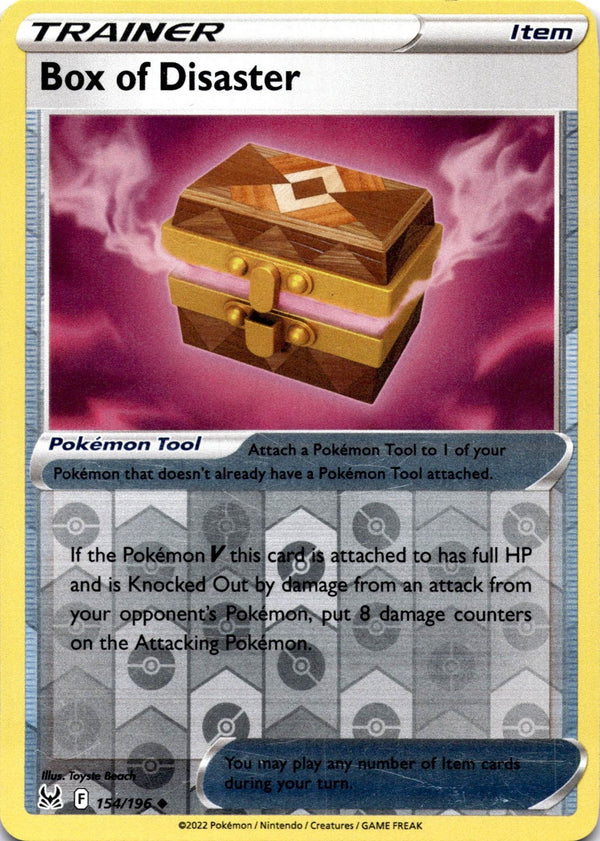 Pokemon Box of Disaster 154/196 Lost Origin Reverse Holo LP
