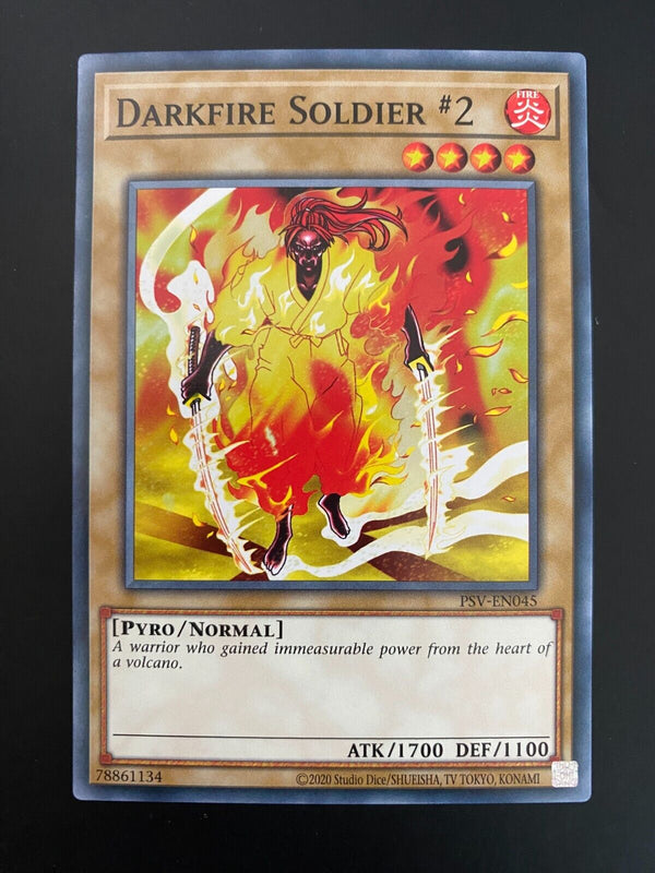 Yugioh Darkfire Soldier #2 PSV-EN045 Common Unlimited Edition NM/MINT