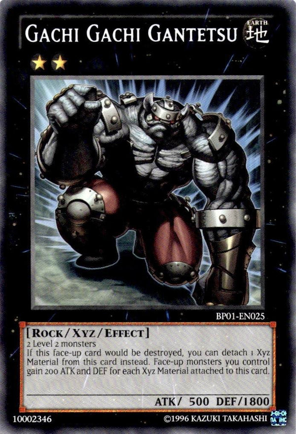 Yugioh Gachi Gachi Gantetsu BP01-EN025 Common Unlimited Edition NM