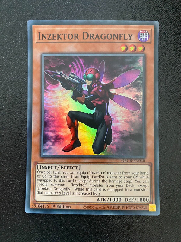 Yugioh Inzektor Dragonfly GRCR-EN040 Super Rare 1st Edition NM/MINT