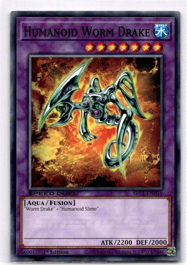Yugioh Humanoid Worm Drake SBC1-ENH19 Common 1st Edition NM