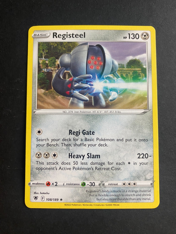 Pokemon Registeel 108/189 Astral Radiance Rare Non Holo NM