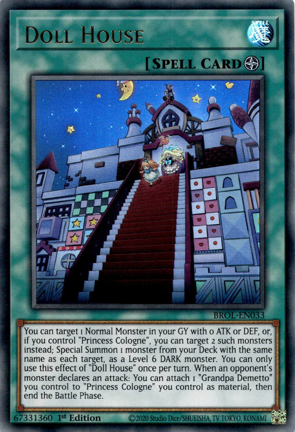 Yugioh Doll House BROL-EN033 Ultra Rare 1st Edition NM