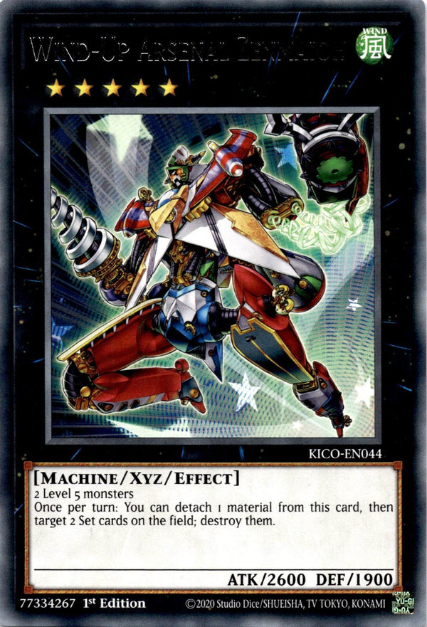Yugioh Wind-Up Arsenal Zenmaioh KICO-EN044 Rare 1st Edition NM