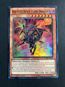 Yugioh Red-Eyes Black Flare Dragon CORE-EN020 Super Rare 1st Edition LP