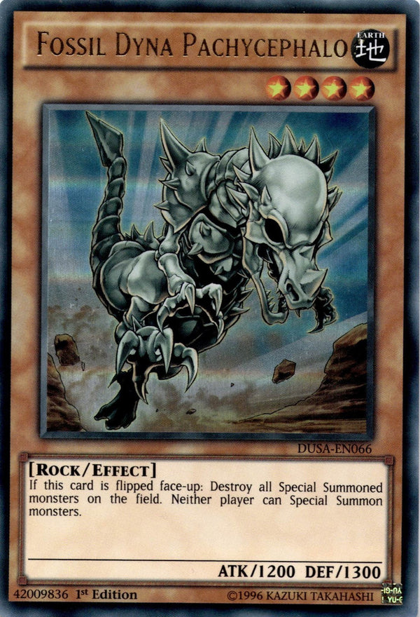 Yugioh Fossil Dyna Pachycephalo DUSA-EN066 Ultra Rare 1st Edition VLP/NM