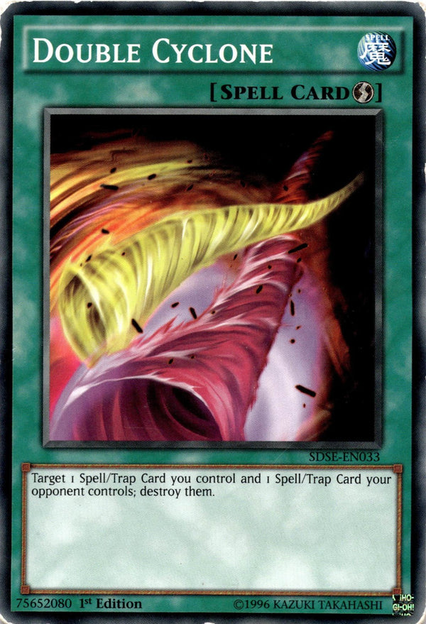 Yugioh Double Cyclone SDSE-EN033 Common 1st Edition HP