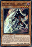 Yugioh Destiny HERO - Drilldark DESO-EN001 Super Rare 1st Edition VLP/NM