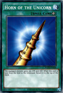 Yugioh Horn of the Unicorn YGLD-ENA29 Common Unlimited Edition NM
