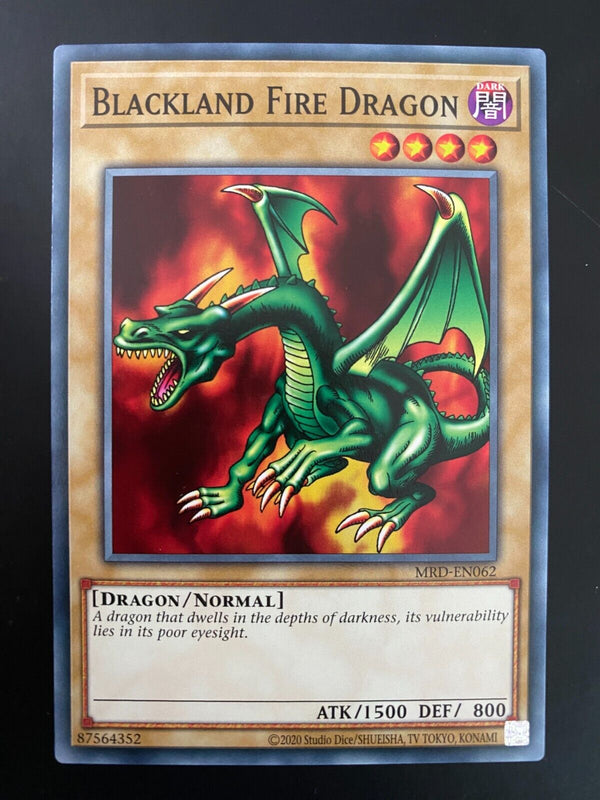 Yugioh Blackland Fire Dragon MRD-EN062 Common Unlimited Edition NM/MINT