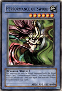 Yugioh Performance of Sword MRL-067 Common Unlimited Edition DAMAGED