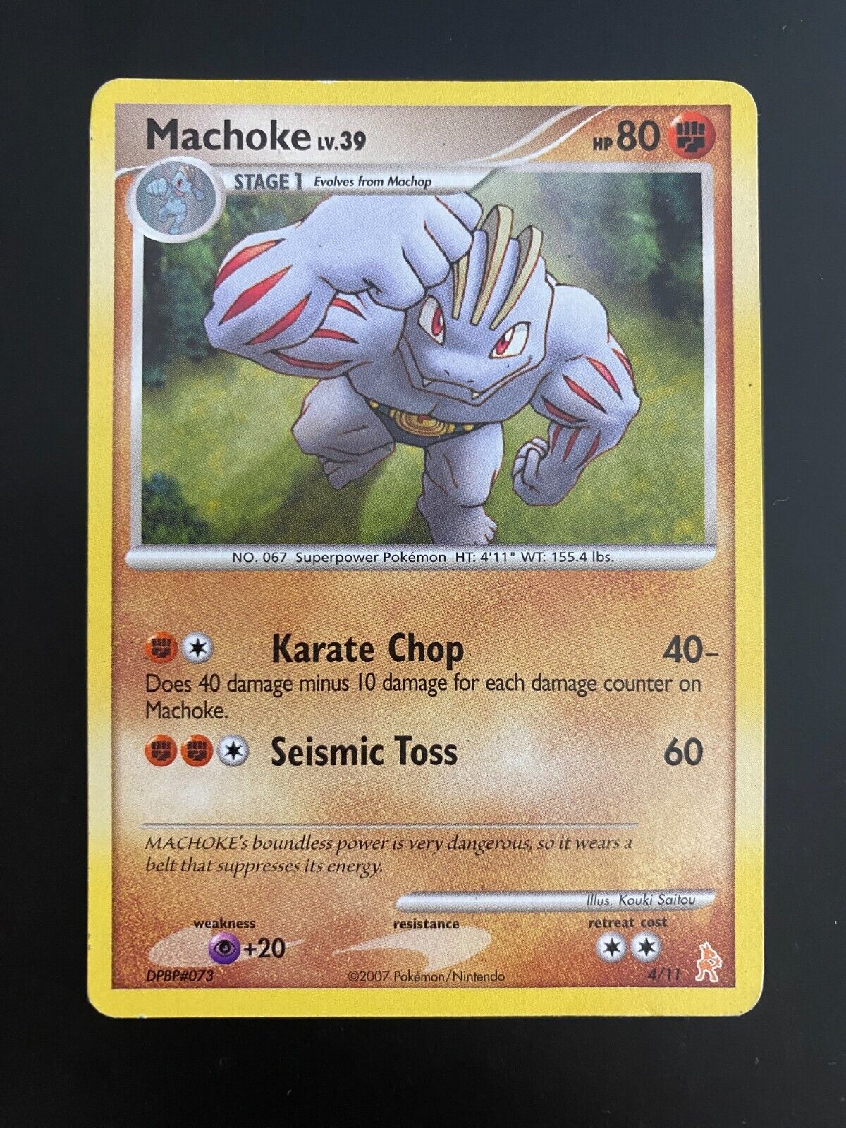 Pokemon Machoke 4/11 Lucario Trainer Kit Non Holo MP-LP