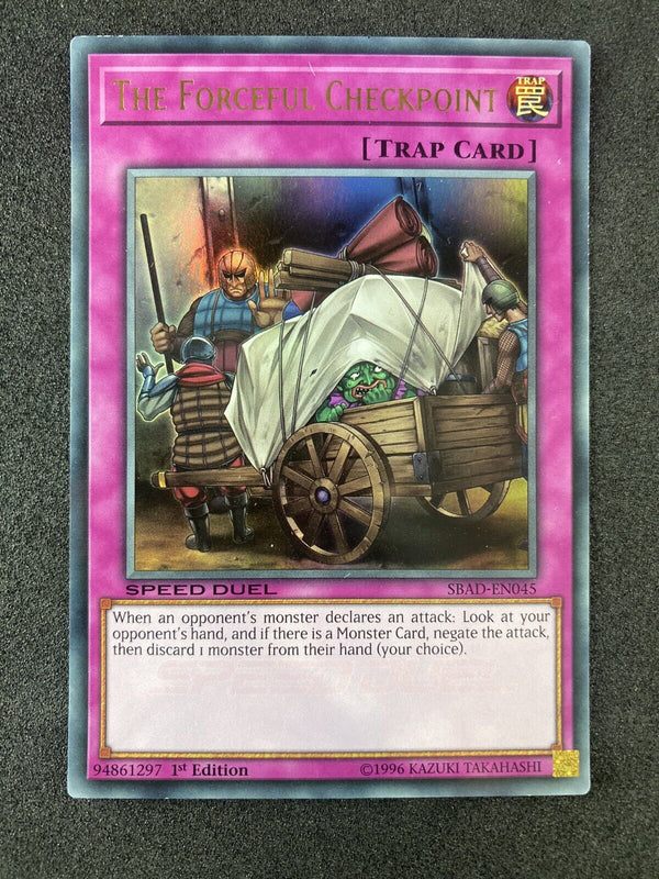 Yugioh The Forceful Checkpoint SBAD-EN045 Ultra Rare 1st Edition NM