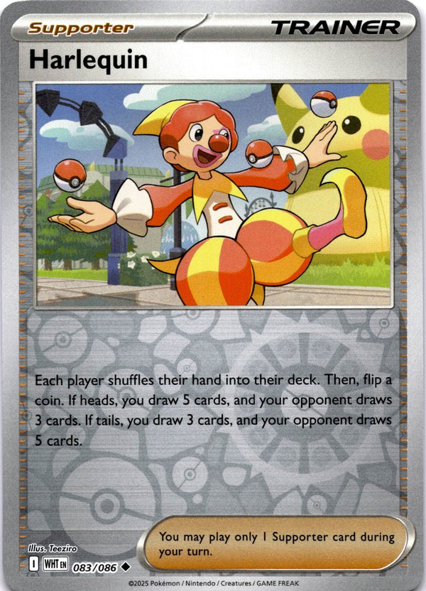 Pokemon Harlequin 083/086 White Flare Reverse Holo NM