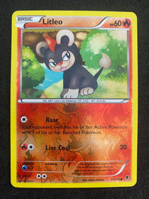 Pokemon Litleo 11/119 Phantom Forces Reverse Holo LP