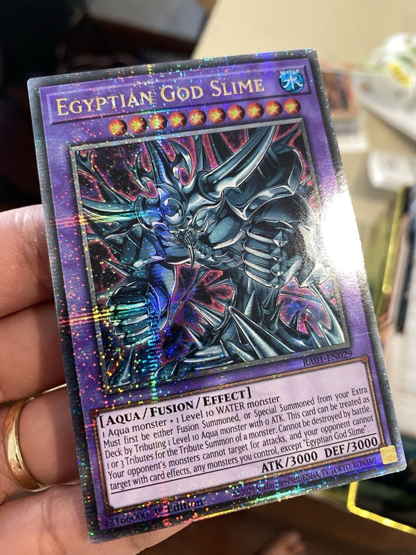 Yugioh Egyptian God Slime RA01-EN029 Quarter Century Rare 1st Edition NM