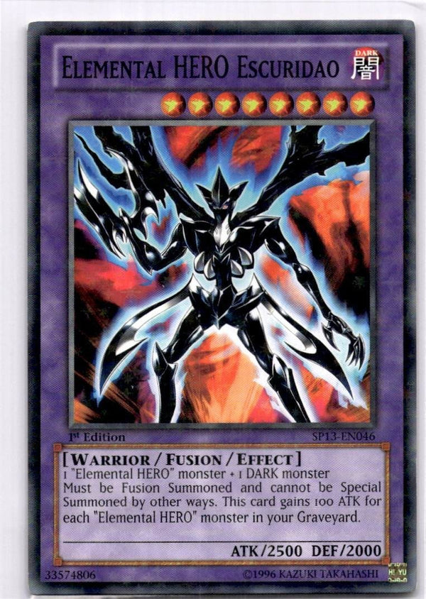 Yugioh Elemental HERO Escuridao SP13-EN046 Starfoil Rare 1st Edition NM