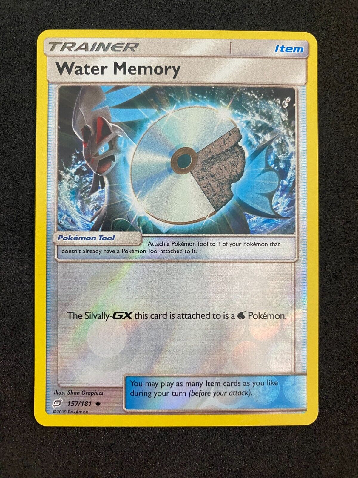 Pokemon Water Memory 157/181 Team Up Reverse Holo NM