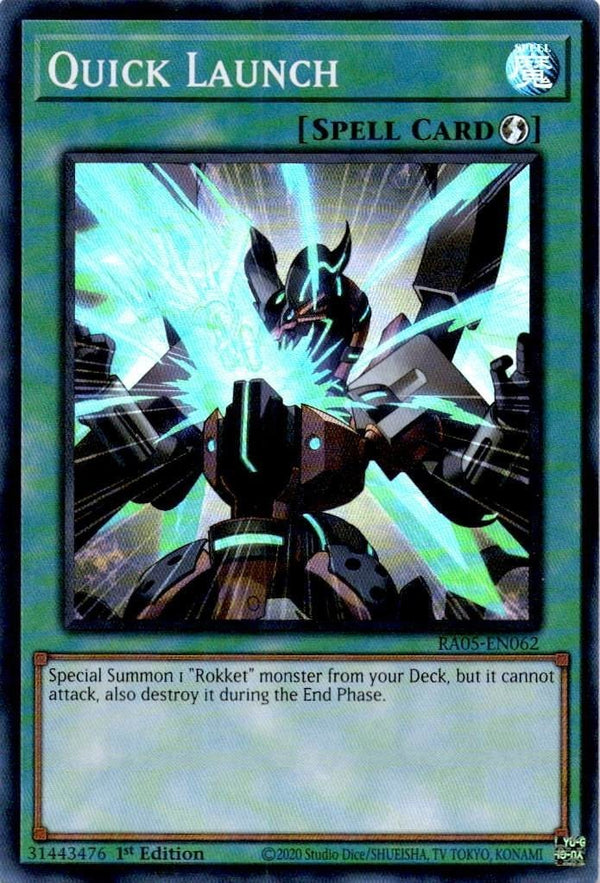 Yugioh Quick Launch RA05-EN062 NA Print Super Rare 1st Edition NM