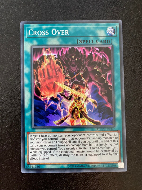 Yugioh Cross Over OP15-EN007 Super Rare 1st Edition LP