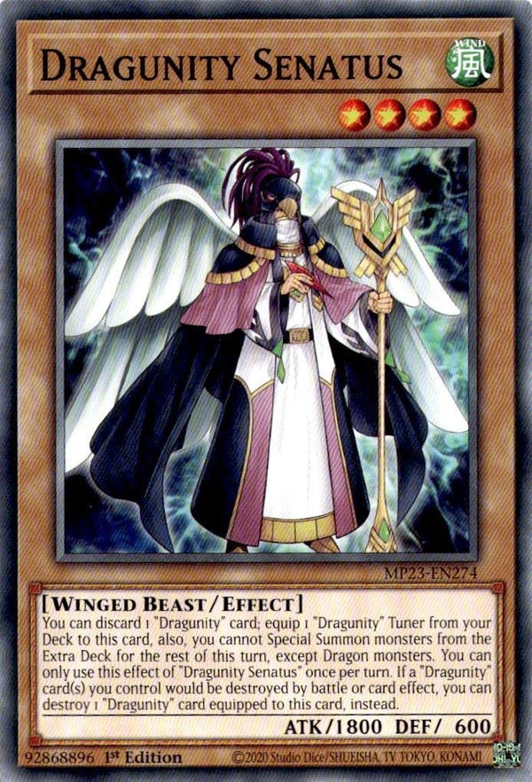 Yugioh Dragunity Senatus MP23-EN274 Common 1st Edition NM