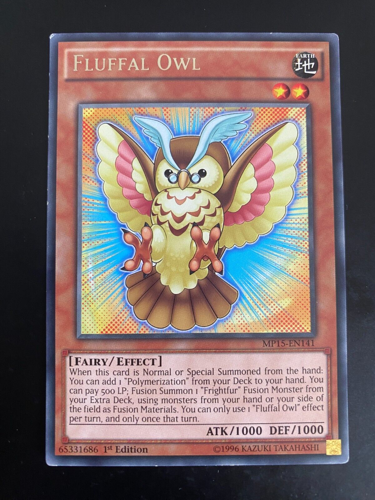 Yugioh Fluffal Owl MP15-EN141 Rare 1st Edition Light Play