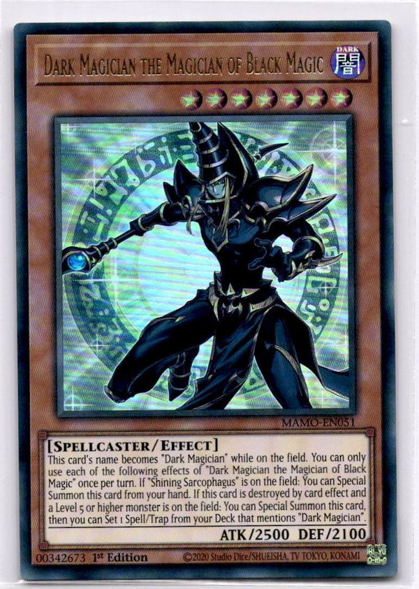Yugioh Dark Magician the Magician of Black Magic MAMO-EN051 Ultra Rare 1st Ed NM