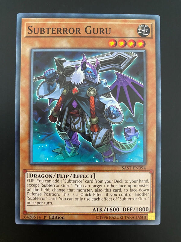 Yugioh Subterror Guru SAST-EN094 Common1st Edition NM