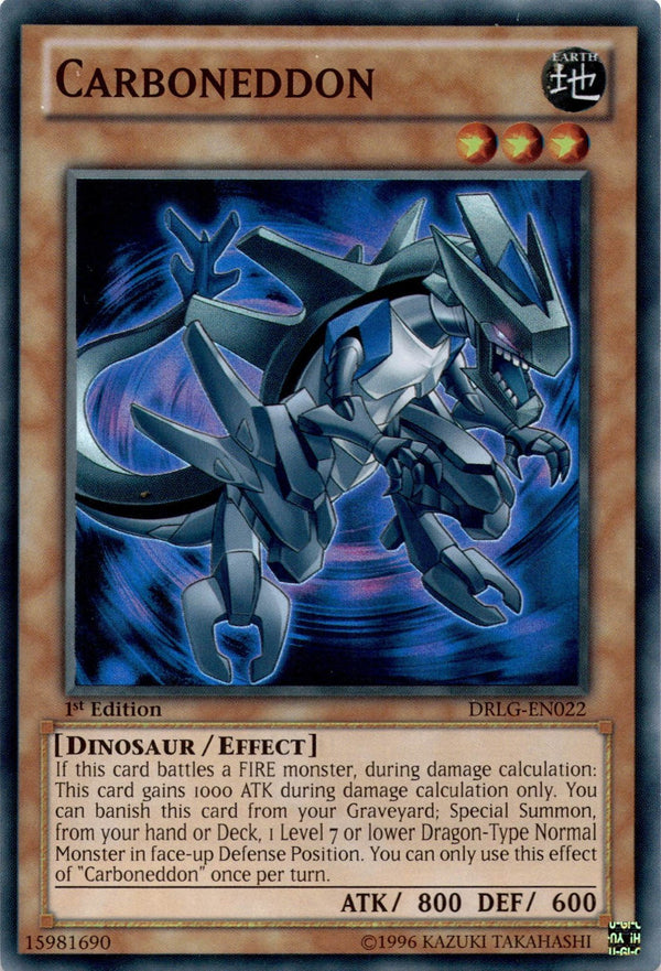 Yugioh Carboneddon DRLG-EN022 Super Rare 1st Edition NM