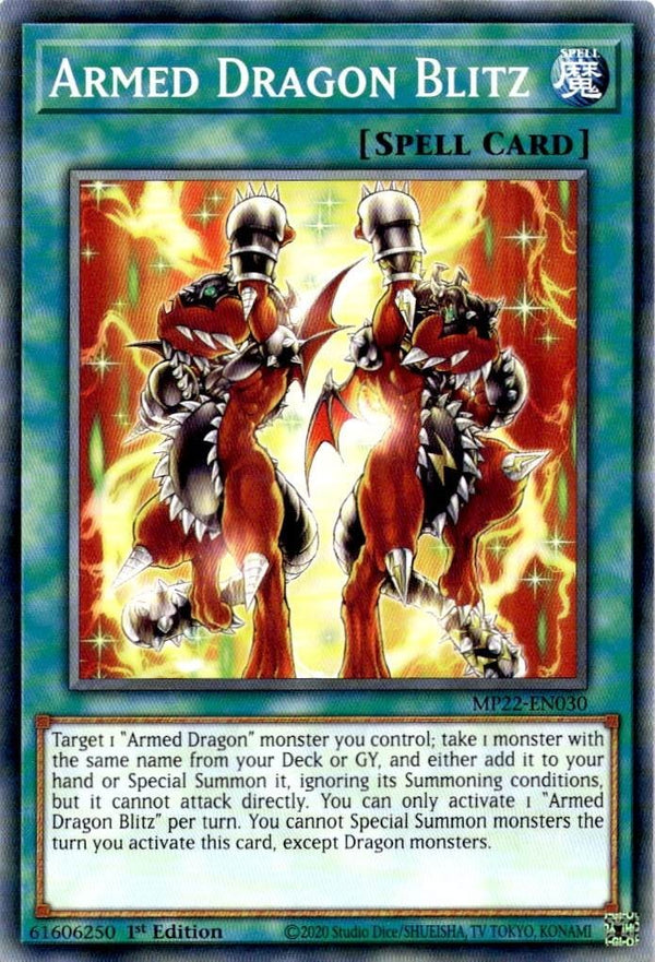 Yugioh Armed Dragon Blitz MP22-EN030 Common 1st Edition NM