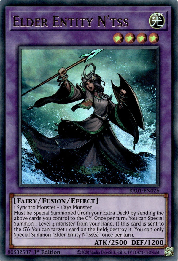 Yugioh Elder Entity N'tss RA01-EN026 Ultra Rare 1st Edition NM