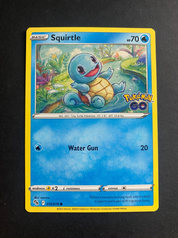 Pokemon Squirtle 015/078 Pokemon Go Non Holo NM