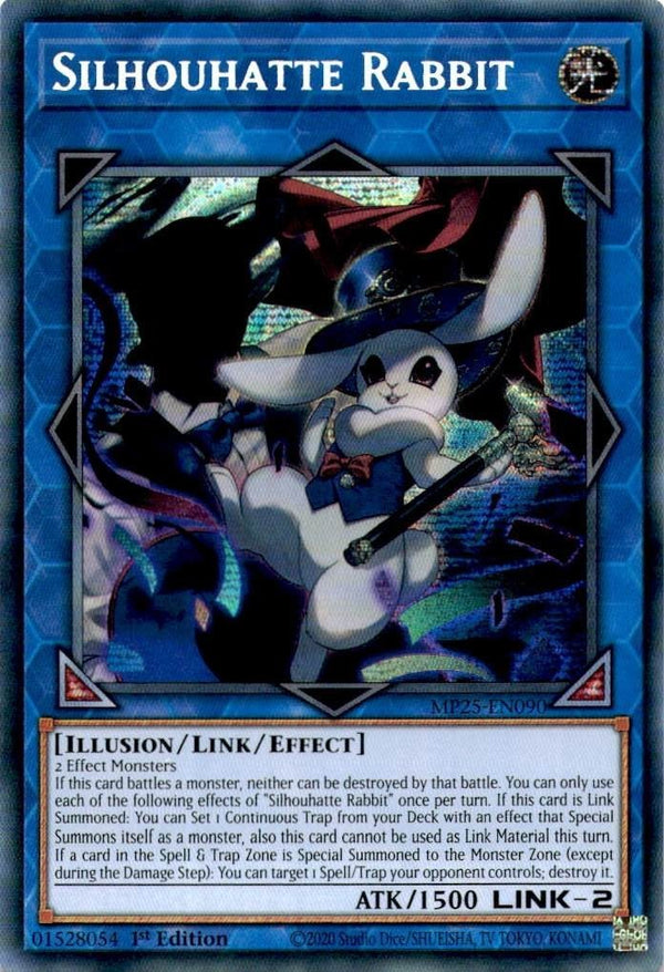 Yugioh Silhouhatte Rabbit MP25-EN090 Secret Rare 1st Edition NM