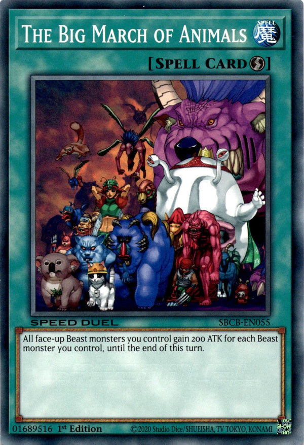 Yugioh The Big March of Animals SBCB-EN055 Speed Duel Common 1st Edition NM