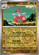 Pokemon Medicham 111/198 Scarlet Violet Base Reverse Holo NM