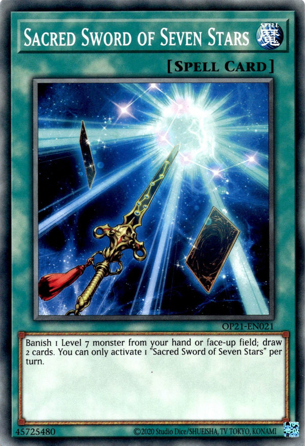 Yugioh Sacred Sword of Seven Stars OP21-EN021 Common Unlimited Edition NM